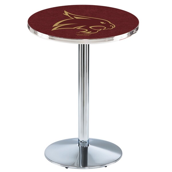 42" Chrome Texas State Pub Table